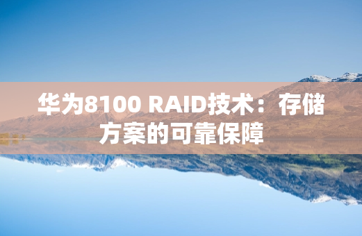华为8100 RAID技术：存储方案的可靠保障